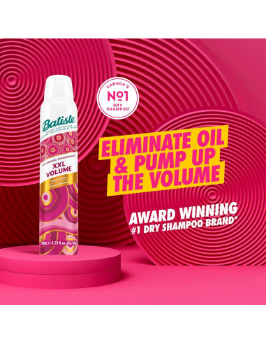 Champú Seco Batiste XXL Volumen 198 ml - Revitaliza Cabello
