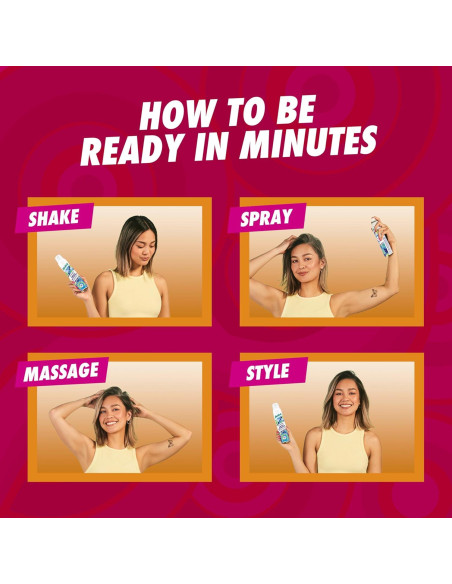 Champú Seco Batiste XXL Volumen 198 ml - Revitaliza Cabello