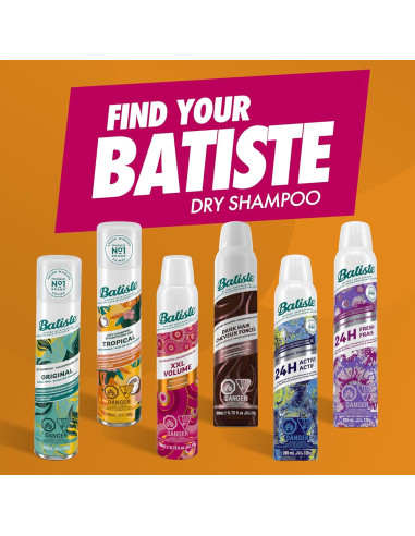 Champú Seco Batiste XXL Volumen 198 ml - Revitaliza Cabello