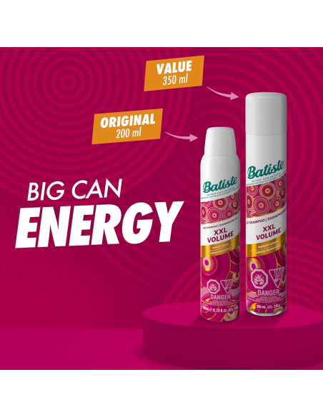 Champú Seco Batiste XXL Volumen 198 ml - Revitaliza Cabello