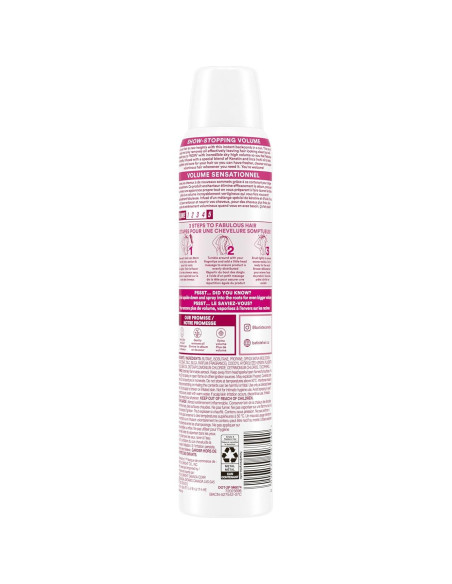 Champú Seco Batiste XXL Volumen 198 ml - Revitaliza Cabello