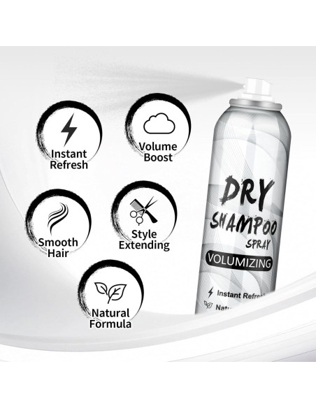 Champú Seco Voluminizador LZXLUKGIR 215 g - Refrescante y Nutritivo