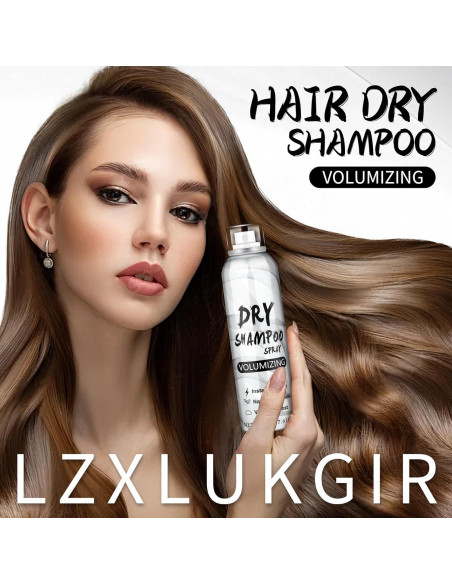 Champú Seco Voluminizador LZXLUKGIR 215 g - Refrescante y Nutritivo