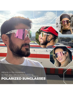 Gafas de Ciclismo KAPVOE UV400 Polarizadas Ajustables 2