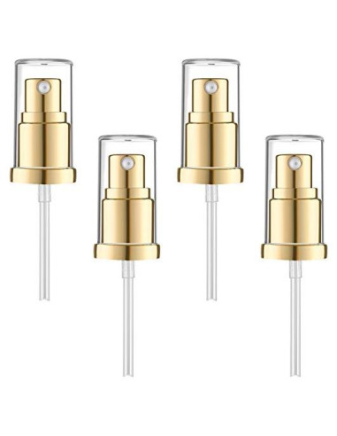 4 Bombas de Reemplazo para Base de Maquillaje Honoson Dorado