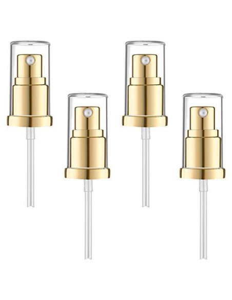 4 Bombas de Reemplazo para Base de Maquillaje Honoson Dorado