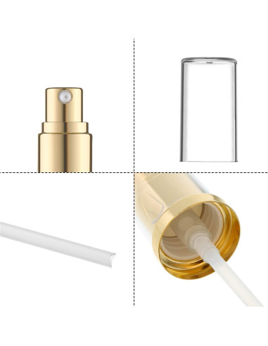 4 Bombas de Reemplazo para Base de Maquillaje Honoson Dorado