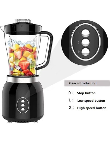 Mezclador YPCOO 800W 4 en 1 con Jarras de 1.8L y 0.6L