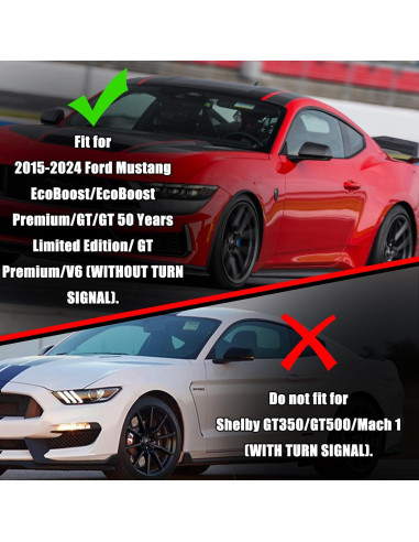 Cubiertas de Espejo Sportuli Fibra de Carbono Ford Mustang 2015-2024