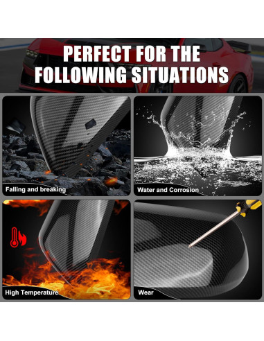 Cubiertas de Espejo Sportuli Fibra de Carbono Ford Mustang 2015-2024