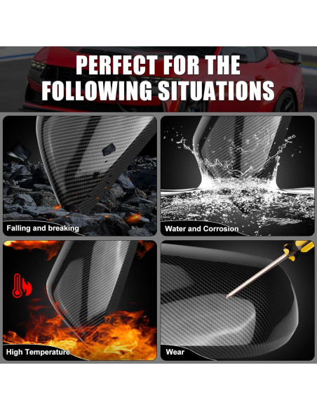 Cubiertas de Espejo Sportuli Fibra de Carbono Ford Mustang 2015-2024