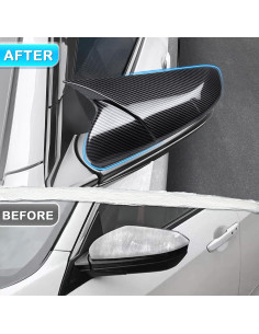 Cubierta Espejo Retrovisor Lateral Honda Civic 10 2016-2021 Fibra Carbono 2