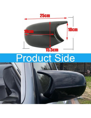 Cubiertas de Espejo Lateral BMW E90 E91 E92 E93 Fibra de Carbono