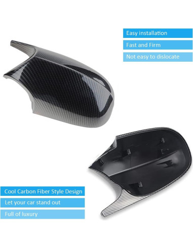Cubiertas de Espejo Lateral BMW E90 E91 E92 E93 Fibra de Carbono