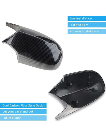 Cubiertas de Espejo Lateral BMW E90 E91 E92 E93 Fibra de Carbono