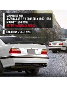 Alerón Trasero G-PLUS para BMW Serie 3 E36 1992-1998 Negro 2