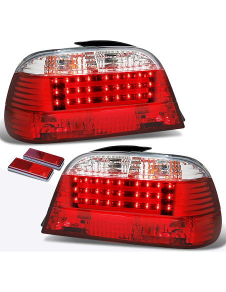 Luz Trasera LED 3D Rojo/Transparente PM Performotor para BMW E38 95-01