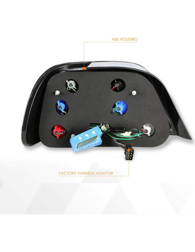 Luz Trasera LED 3D Rojo/Transparente PM Performotor para BMW E38 95-01