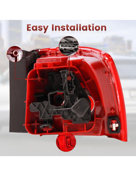 Luces Traseras Exteriores CONLLCON para Volkswagen Jetta 2011-2018