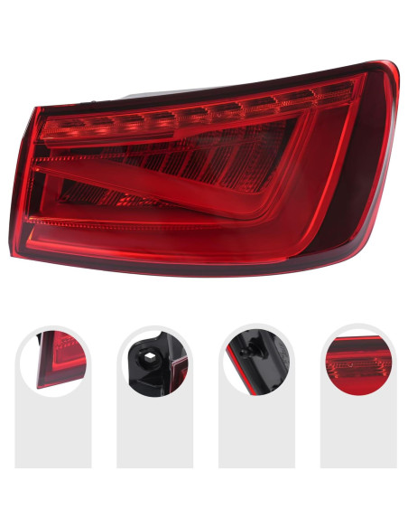 Luz Trasera LED Derecha Audi A3 2015-2016 Reemplazo Directo