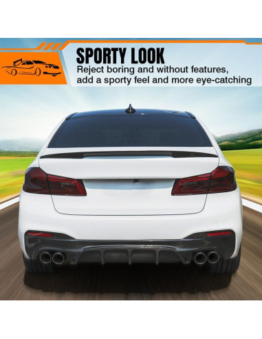 Spoiler de Maletero MODILOVER para Audi Q5/SQ5 2018-2025 Negro