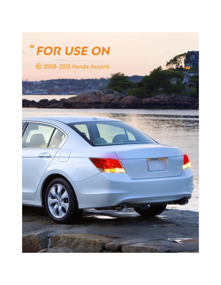 Luces Traseras Nilight para Honda Accord 2008-2012 - Impermeables