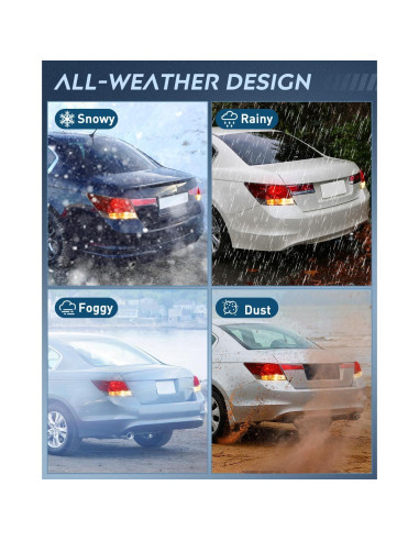 Luces Traseras Nilight para Honda Accord 2008-2012 - Impermeables