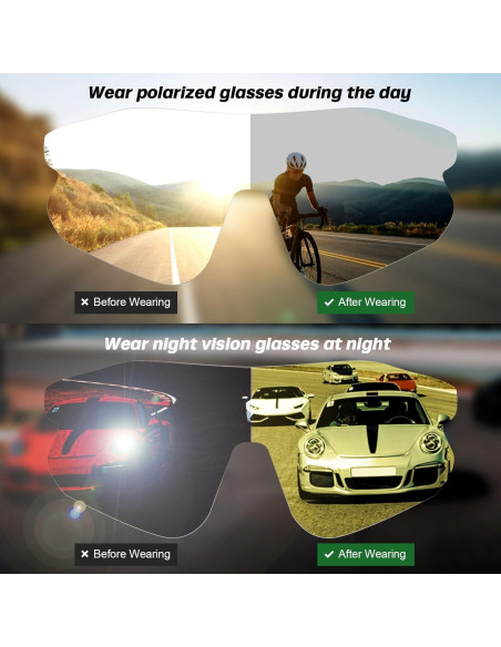 Gafas de Ciclismo Odoland UV400 Polarizadas Intercambiables