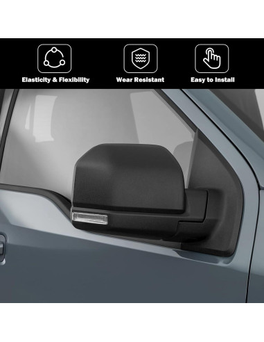 Tapa de Espejo Derecho MOFOAP para Ford F150 2015-2020 Negro