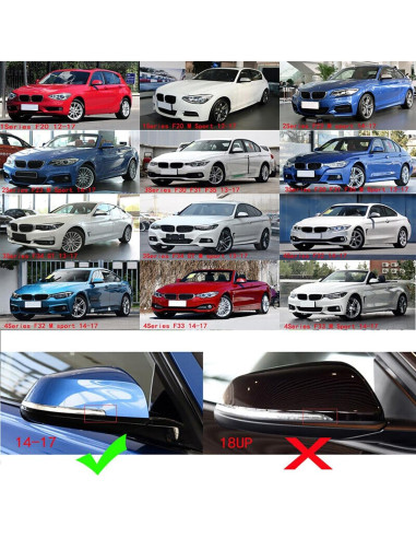Cubiertas de Espejo Retrovisor Lateral XGKH para BMW F20 F30