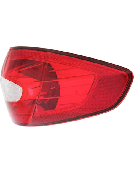 Luces Traseras KarParts360 Ford Fiesta 2011-2013 Par Rojo Claro