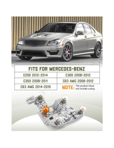 Soporte de Portalámpara Luz Trasera Izquierda Hulyxayfave para Mercedes Benz W204 2