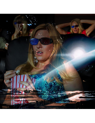 Gafas 3D BBTO Rojas Azules - 2 Piezas, Ligeras y Resistentes