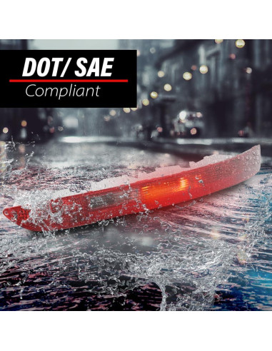 Luces Traseras DOTCOM para Audi Q5 2009-2016, Lente Rojo, 2PCS