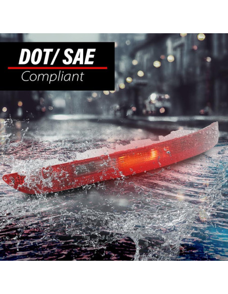 Luces Traseras DOTCOM para Audi Q5 2009-2016, Lente Rojo, 2PCS