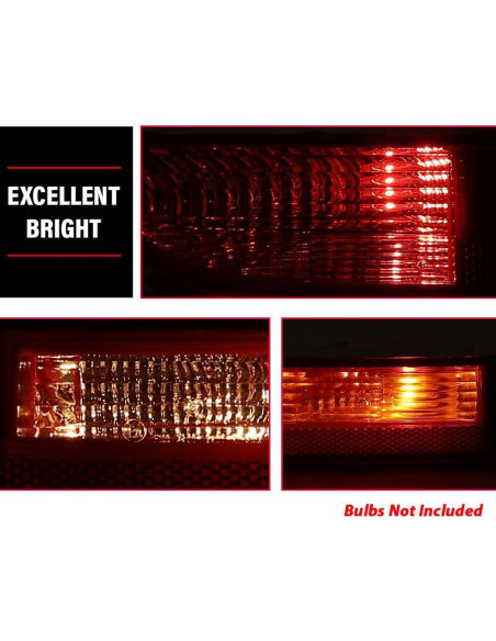 Luces Traseras DOTCOM para Audi Q5 2009-2016, Lente Rojo, 2PCS