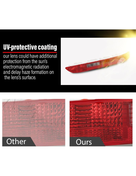 Luces Traseras DOTCOM para Audi Q5 2009-2016, Lente Rojo, 2PCS