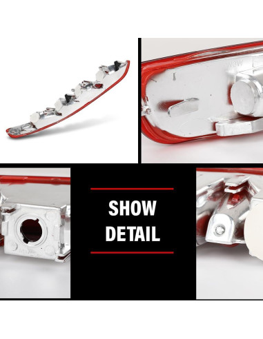 Luces Traseras DOTCOM para Audi Q5 2009-2016, Lente Rojo, 2PCS