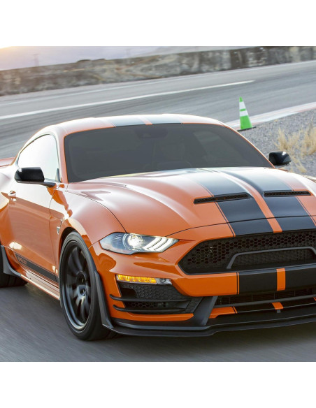 Cubierta de Espejo Retrovisor Jimen para Ford Mustang 2015-2023, 2PCS Fibra de Carbono