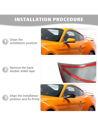 Cubierta de Espejo Retrovisor Jimen para Ford Mustang 2015-2023, 2PCS Fibra de Carbono