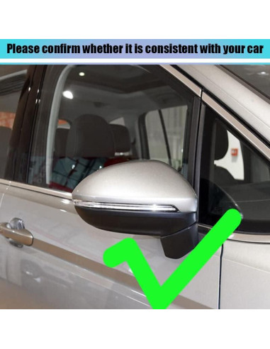 Cubiertas de Espejo Retrovisor Fouedy para VW Golf MK7 MK7.5