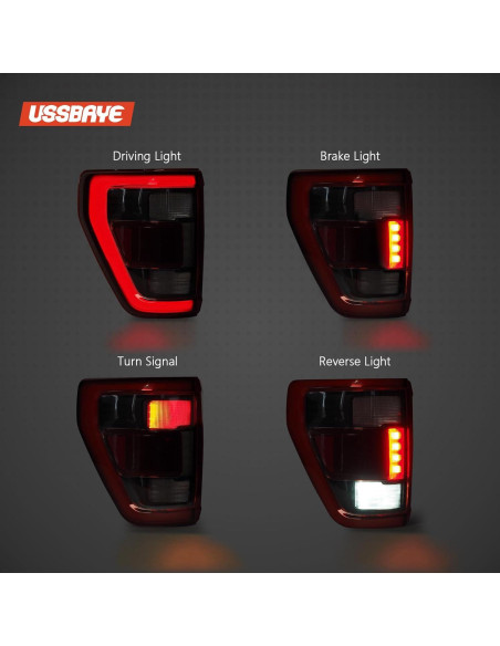Luz Trasera LED Ussbaye para Ford F150 2021-2023 Izquierda