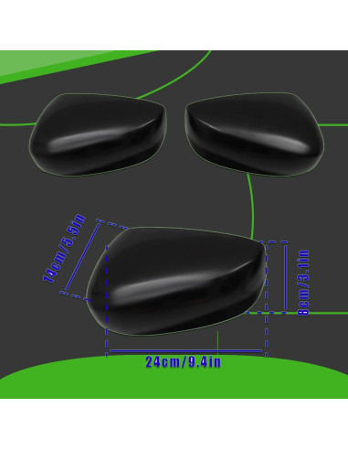 Cubierta de Espejo Retrovisor Munirater para Accord 2008-2012