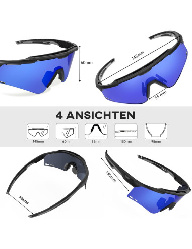 Gafas Deportivas GlaRid UV400 para Ciclismo y Béisbol