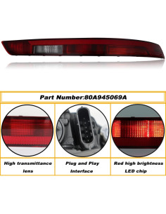 Luz de freno trasera derecha AIWGIW para Audi Q5 2018-2021 2