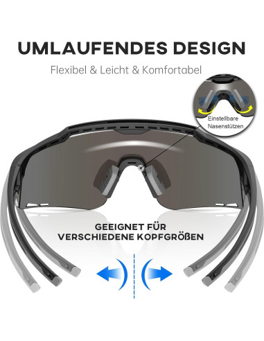 Gafas Deportivas GlaRid UV400 para Ciclismo y Béisbol