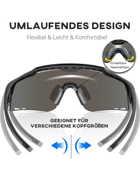 Gafas Deportivas GlaRid UV400 para Ciclismo y Béisbol