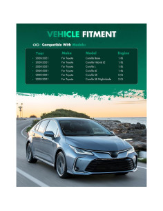 Alerón Trasero SCITOO para Toyota Corolla Sedán 2020-2023 2