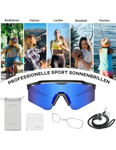 Gafas Deportivas GlaRid UV400 para Ciclismo y Béisbol