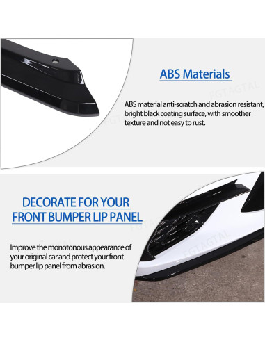 Kit de Labio de Parachoques Frontal Chevrolet Corvette C8 2020-2025 ABS